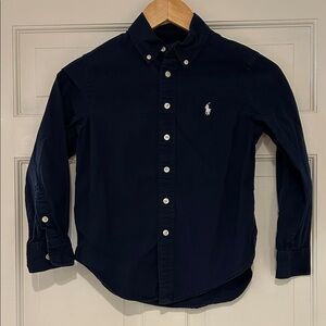 Ralph Lauren Kids Dark Blue Button Down Shirt